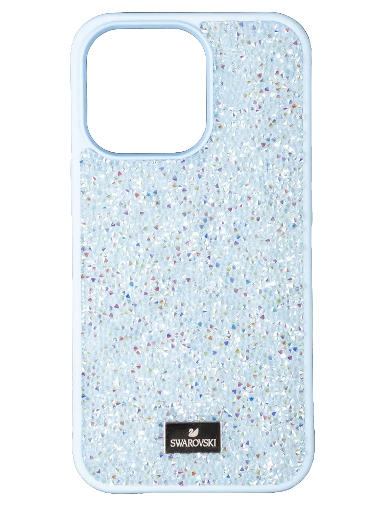 Чехол IPhone 15 Pro Swarovski Голубой 
