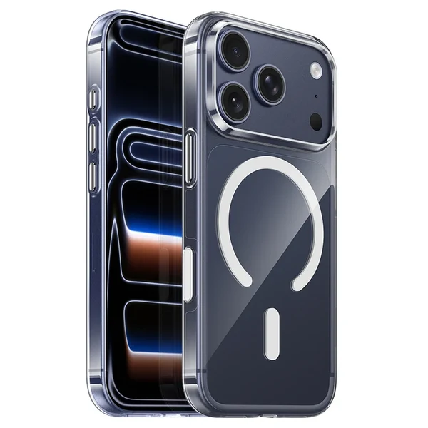 Чехол Hoco AS4 High Clear Magnetic Case с MagSafe для iPhone 17 Pro, прозрачный