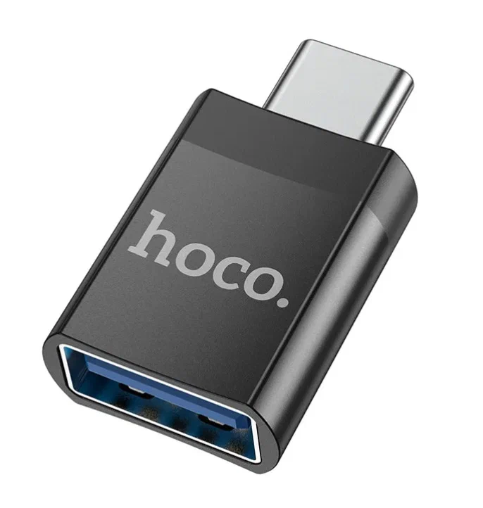 Переходник Hoco UA17 USB2.0/Type-C Black