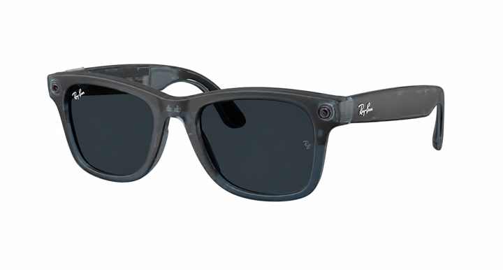 Умные очки Ray-Ban Meta Wayfarer Gen 3 RW4011 50–22 Transitions Grey Matte Transparent Ocean Blue (синие) Умные очки Ray-Ban Meta Wayfarer Gen 3 RW4011 50–22 Transitions Grey Matte Transparent Ocean Blue (синие)