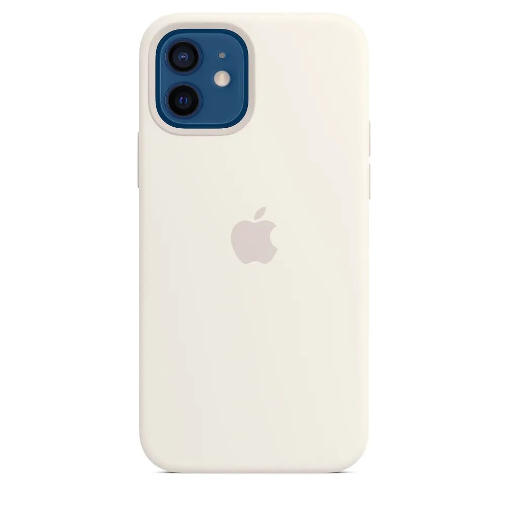 Чехол силиконовый IPhone 12/ 12 pro + magsafe: White