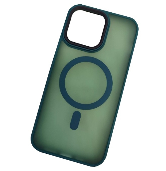 Чехол матовый IPhone 14 pro + magsafe: Green