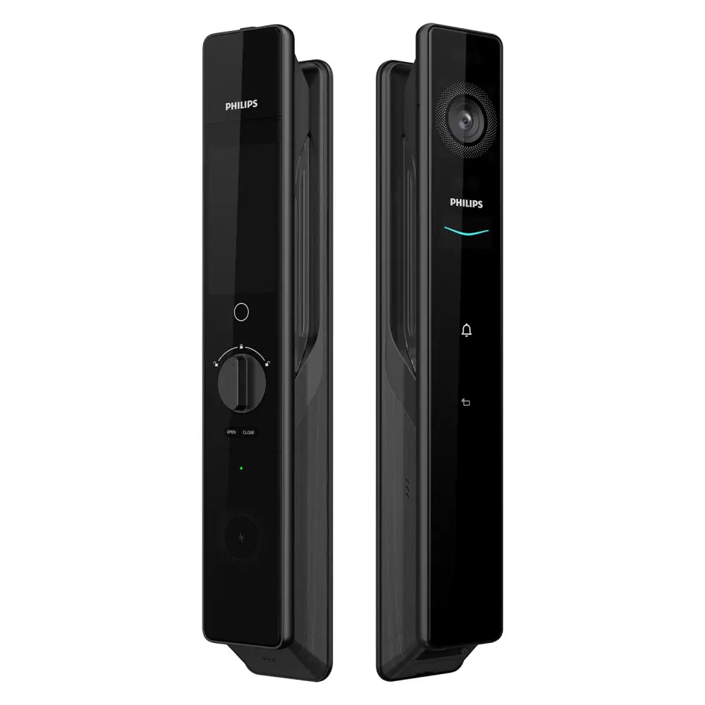 Электронный Умный Замок Philips DDL902-MFVP Black [Видеоглазок, FaceID]