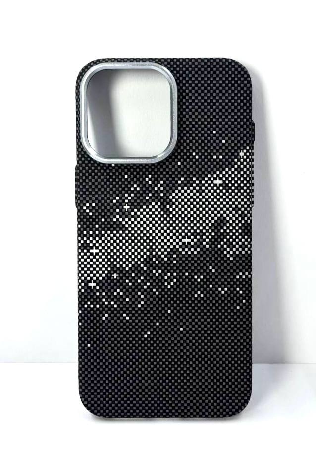 Чехол iPhone 16 Pro Max Mosbros Magsafe Звездный путь чёрный