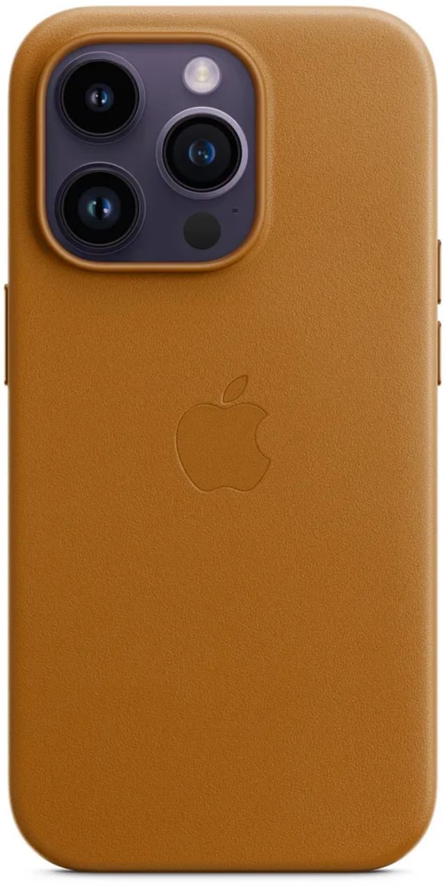  Чехол кожанный IPhone 16 pro + magsafe Brown