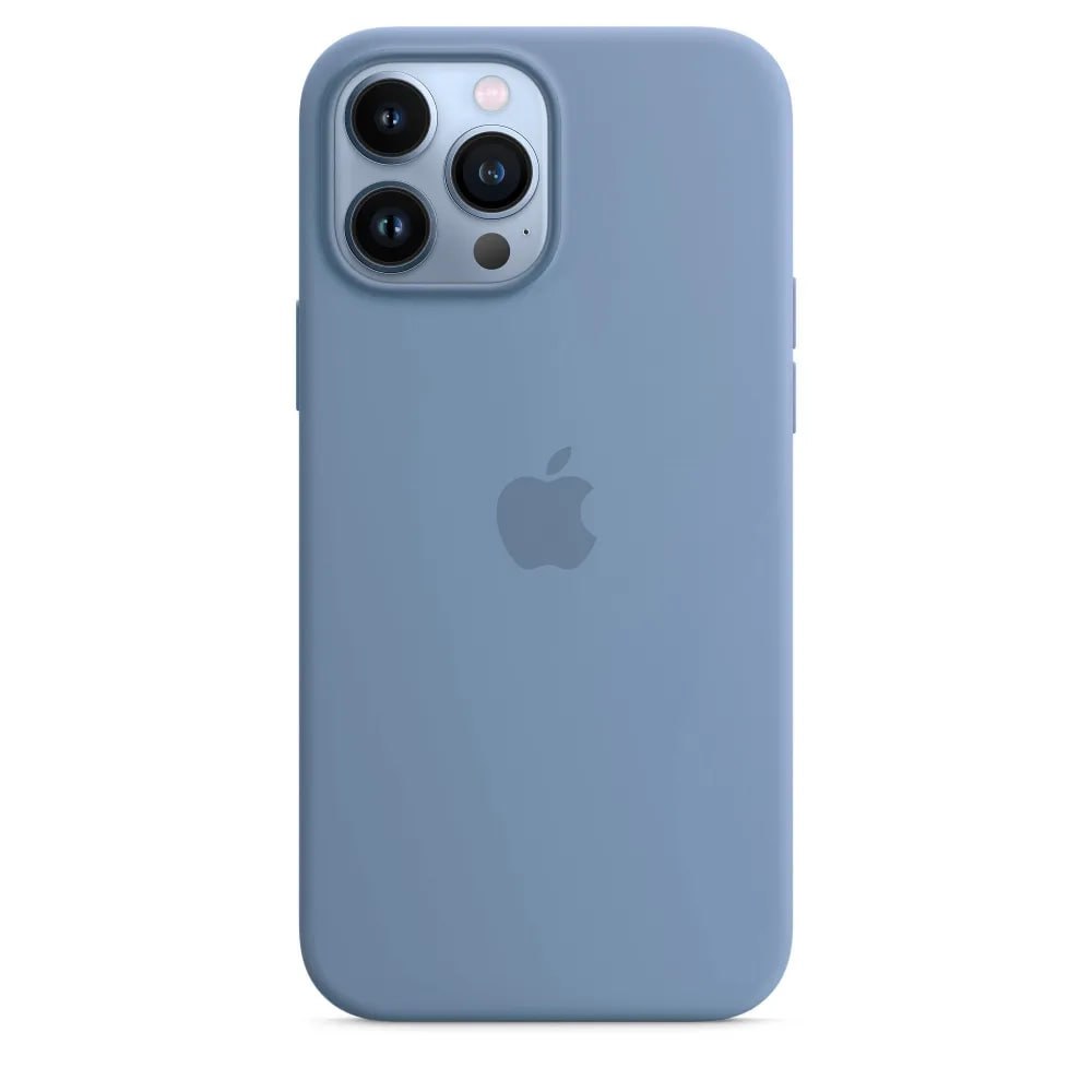 Чехол силиконовый IPhone 13 pro max + magsafe: Blue Fog