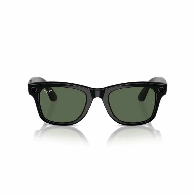 Смарт очки Ray-Ban Wayfarer Shiny Black / G15 Green 155 - 53 Size Смарт очки Ray-Ban Wayfarer Shiny Black / G15 Green 155 - 53 Size