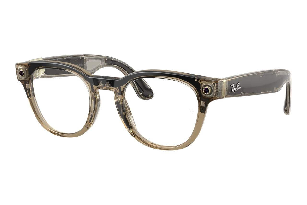 Смарт очки Ray-Ban (Gen 2) Scriber Optics Shiny Transparent Stone Beige 150 - 49 Size Смарт очки Ray-Ban (Gen 2) Scriber Optics Shiny Transparent Stone Beige 150 - 49 Size
