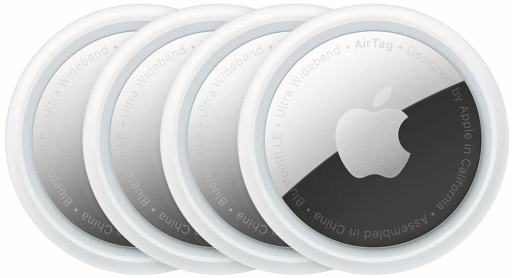 Apple AirTag (2026) 4 pack, белый/серебристый (MFEA4)