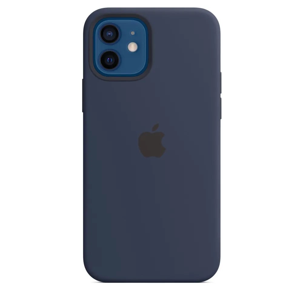 Чехол силиконовый IPhone 12/ 12 pro + magsafe: Deep Navy