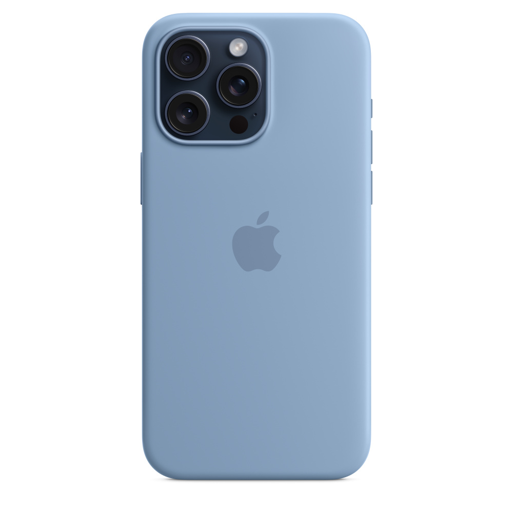Чехол iPhone 15 Pro Max Silicone Case with MagSafe - Winter Blue (MT1Y3)