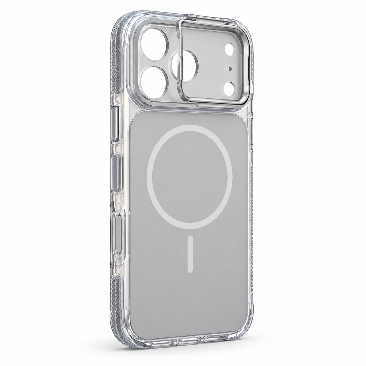 Чехол New Case с подставкой для iPhone 17 Pro Max / 18 Pro Max Серый Чехол New Case с подставкой для iPhone 17 Pro Max / 18 Pro Max Серый