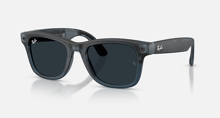 Умные очки Ray-Ban Meta Wayfarer Gen 3 RW4011 50–22 Transitions Grey Matte Transparent Ocean Blue (синие) Умные очки Ray-Ban Meta Wayfarer Gen 3 RW4011 50–22 Transitions Grey Matte Transparent Ocean Blue (синие)