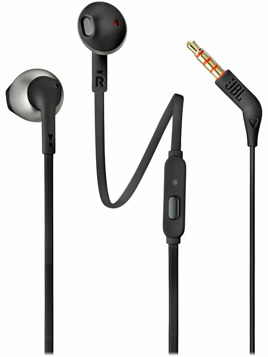 Наушники проводные JBL Tune 205, mini jack 3.5 mm Black