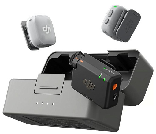 DJI Mic Mini 2 (2 TX + 1 RX + Charging case), черный