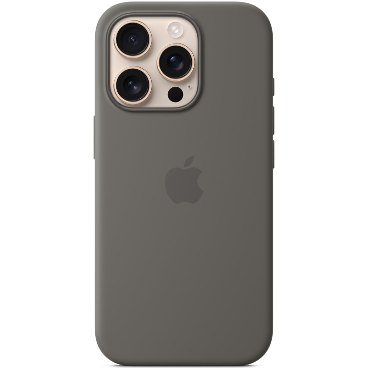 Чехол iPhone 16 Pro Max Silicone Case with MagSafe -StoneGray