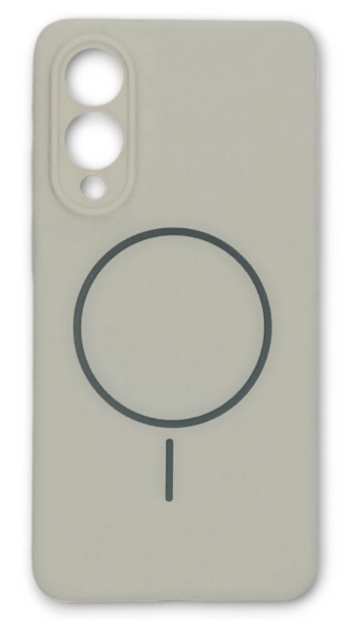Чехол Silicone Case для Samsung Galaxy S25 c MagSafe Серый