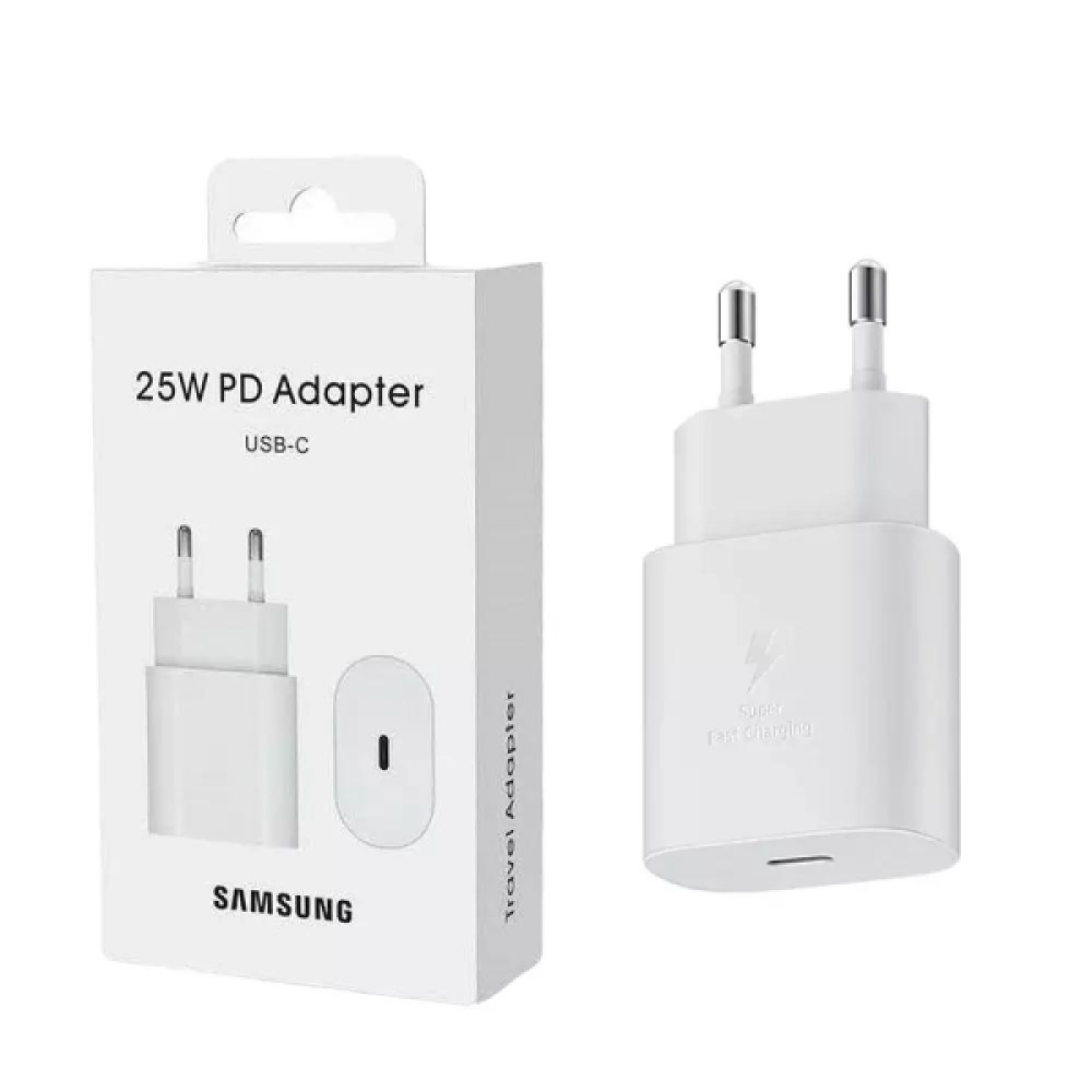 Cетевое зарядное устройство Samsung Adapter 25w USB-C White Cетевое зарядное устройство Samsung Adapter 25w USB-C White