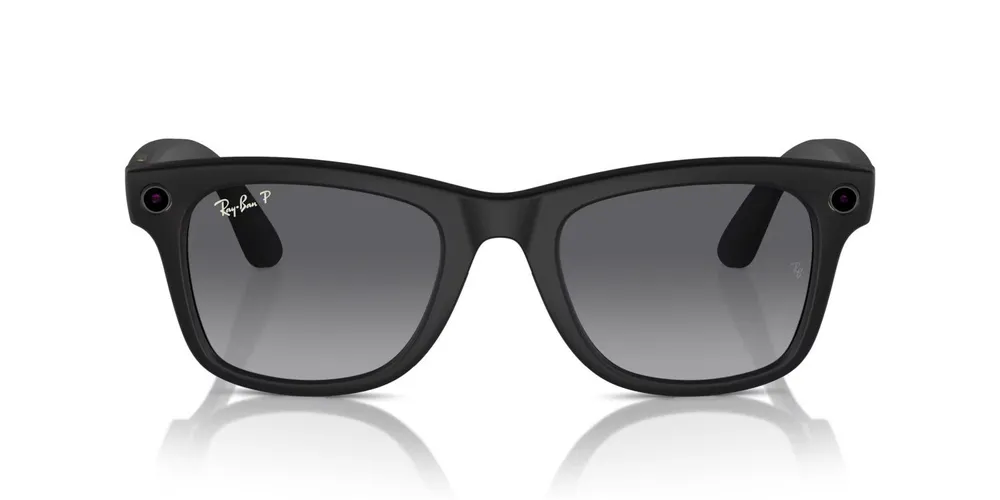 Смарт очки Ray-Ban Wayfarer Matte Black Gradient Graphite 150 - 50 Size