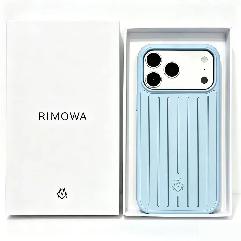 Чехол Rimowa для iPhone 17 Pro Голубой Чехол Rimowa для iPhone 17 Pro Голубой