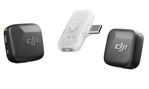 Беспроводной микрофон DJI Mic Mini (2 TX + 1 Mobile RX+ Phone Lightning Adapter), черный (6937224133402)