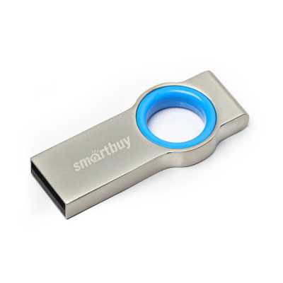 Флеш-накопитель Smartbuy MC2 16 ГБ USB 2.0 Silver/Blue Флеш-накопитель Smartbuy MC2 16 ГБ USB 2.0 Silver/Blue
