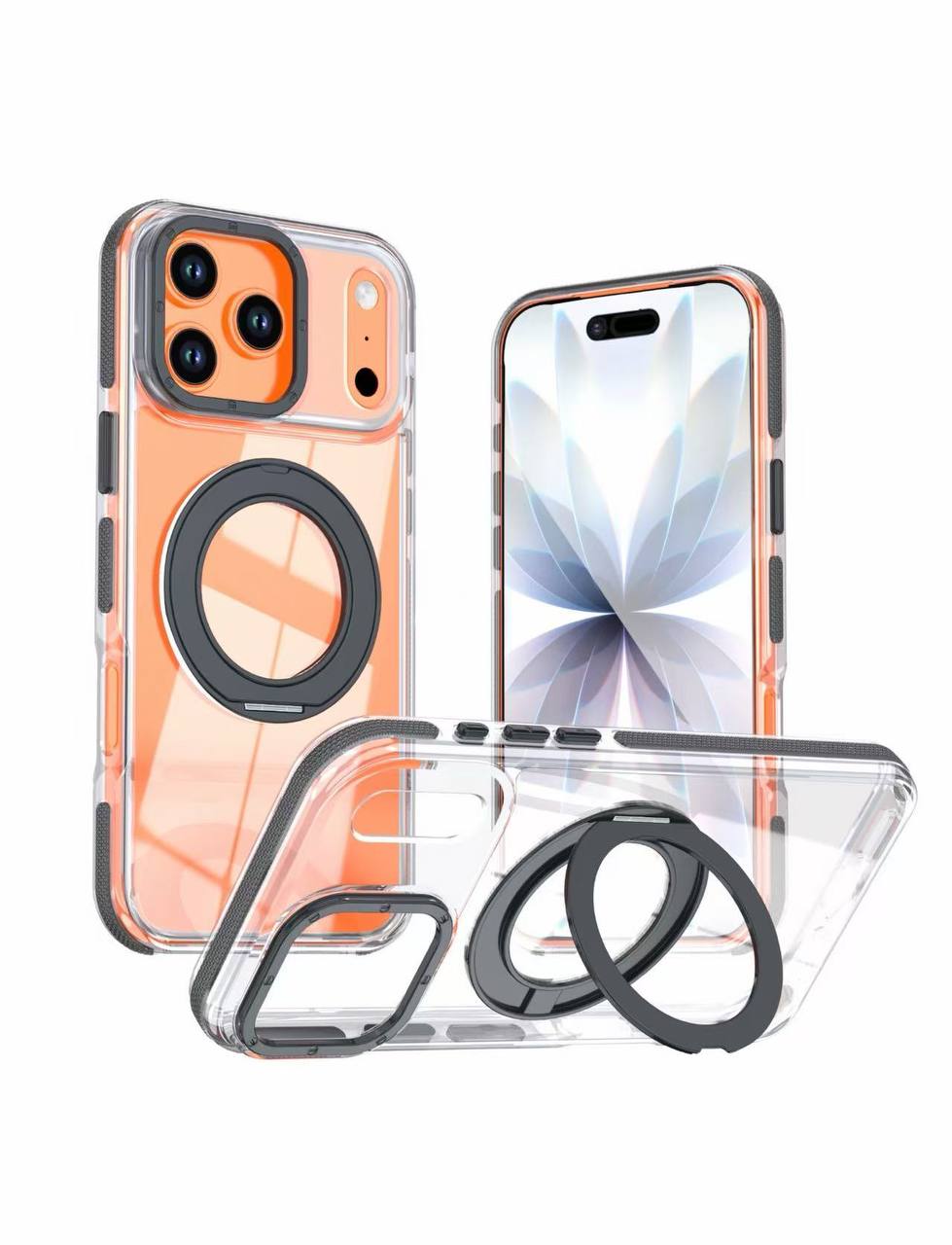 Чехол Creative Case с подставкой для iPhone 17 Pro / 18 Pro Черный Чехол Creative Case с подставкой для iPhone 17 Pro / 18 Pro Черный