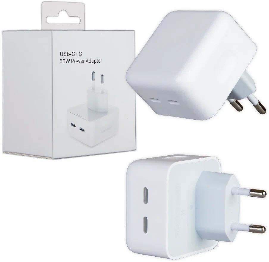 Блок питания Apple, Type-c, Typec-c (50 ВТ) Блок питания Apple, Type-c, Typec-c (50 ВТ)