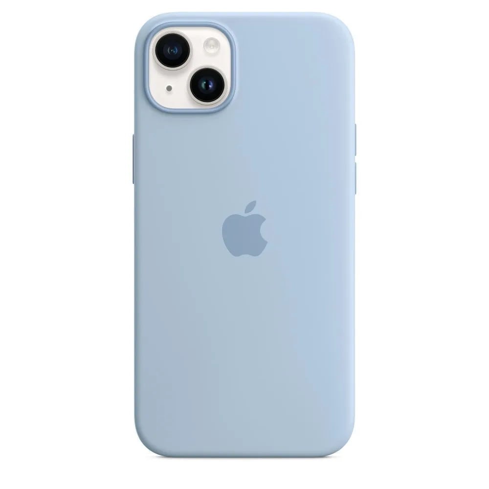 Чехол силиконовый IPhone 14 pro max + magsafe: Sky