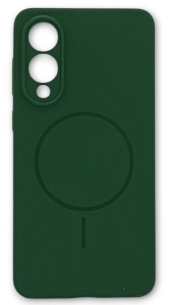 Чехол Silicone Case для Samsung Galaxy S25 c MagSafe Зеленый