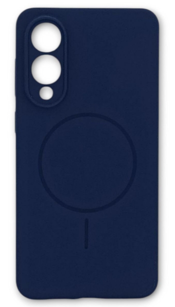 Чехол Silicone Case для Samsung Galaxy S25 c MagSafe Синий