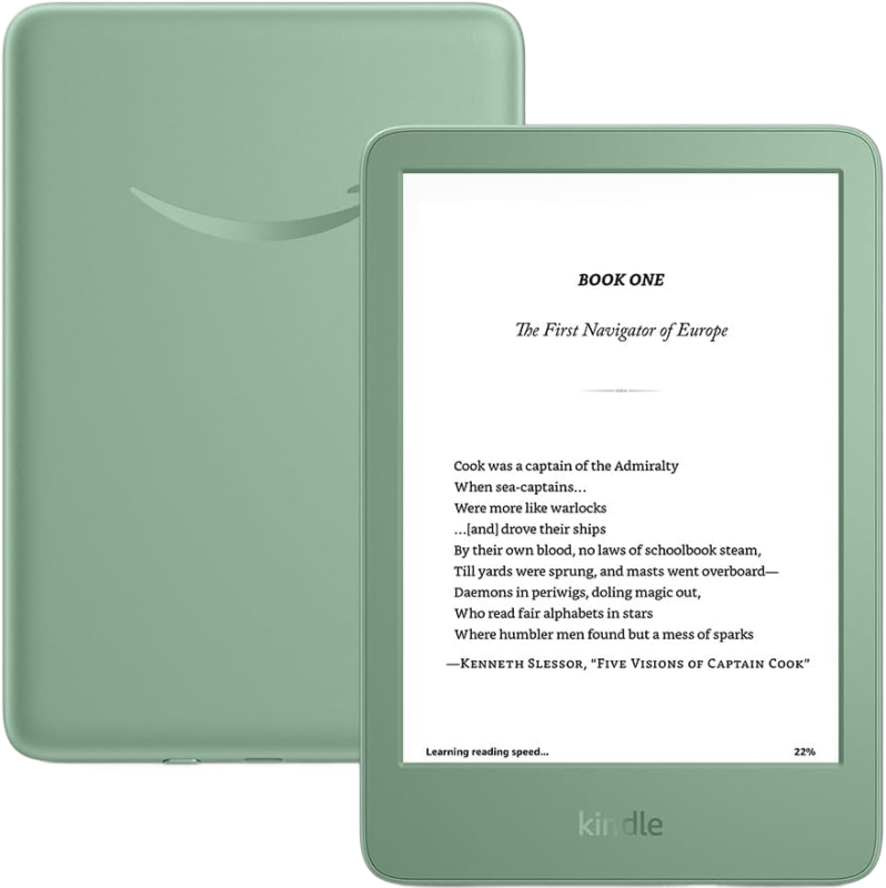 Электронная книга Amazon Kindle 11th Gen (2024) 6″ Wi‑Fi 16 ГБ, Matcha