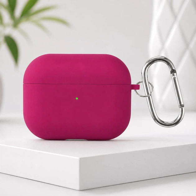 Чехол Silicone Case для AirPods Pro 3, малиновый Чехол Silicone Case для AirPods Pro 3, малиновый