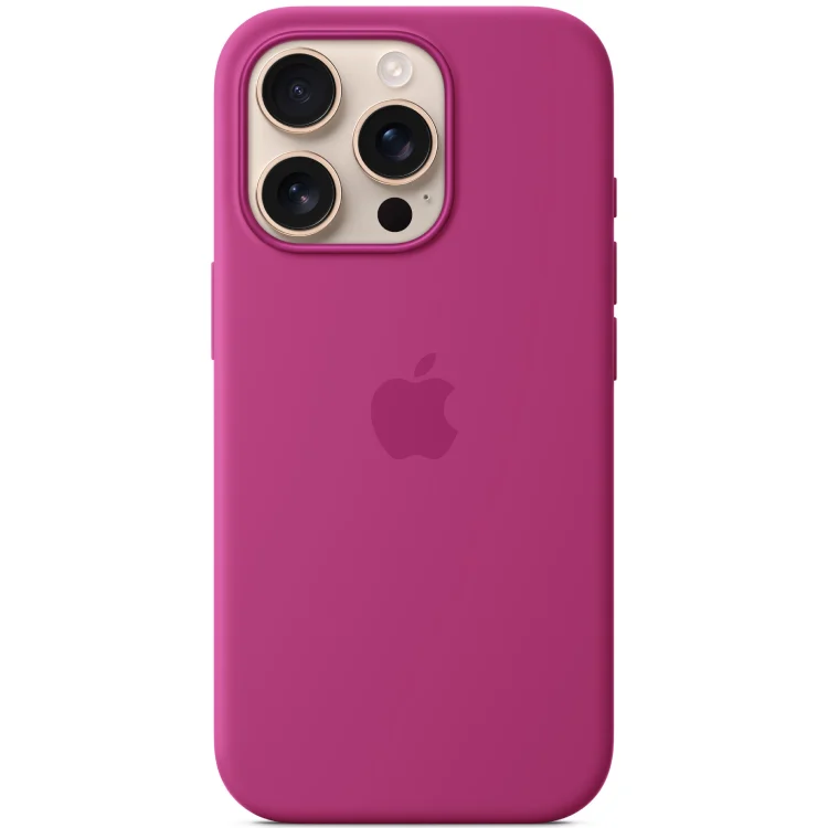 Чехол iPhone 16 Pro Max Silicone Case with MagSafe - Fuchsia  (MYYN3)