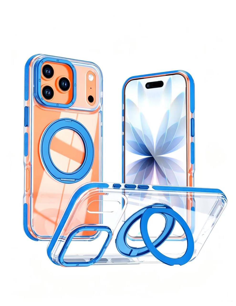 Чехол Creative Case с подставкой для iPhone 17 Pro / 18 Pro Синий Чехол Creative Case с подставкой для iPhone 17 Pro / 18 Pro Синий