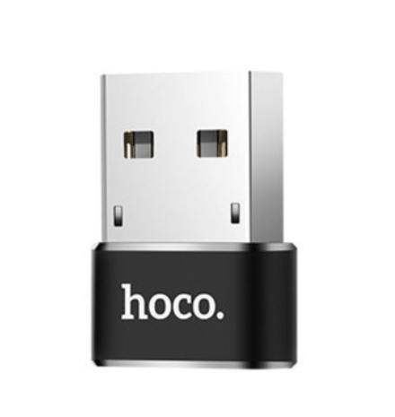 Переходник Hoco UA6 USB/ USB Type-C Black