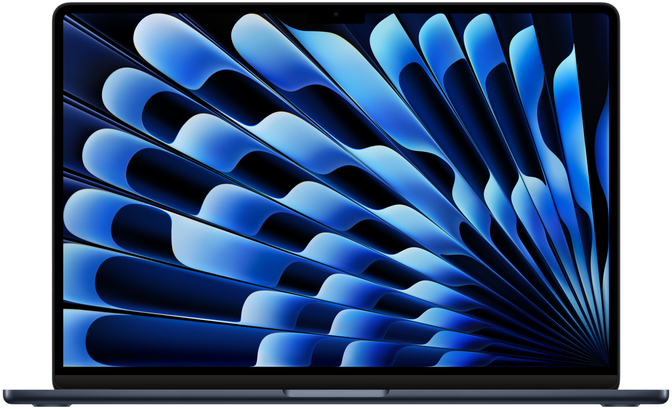 Apple MacBook Air 15" (M3 8C/10C), 8 ГБ, 256 ГБ, темная ночь