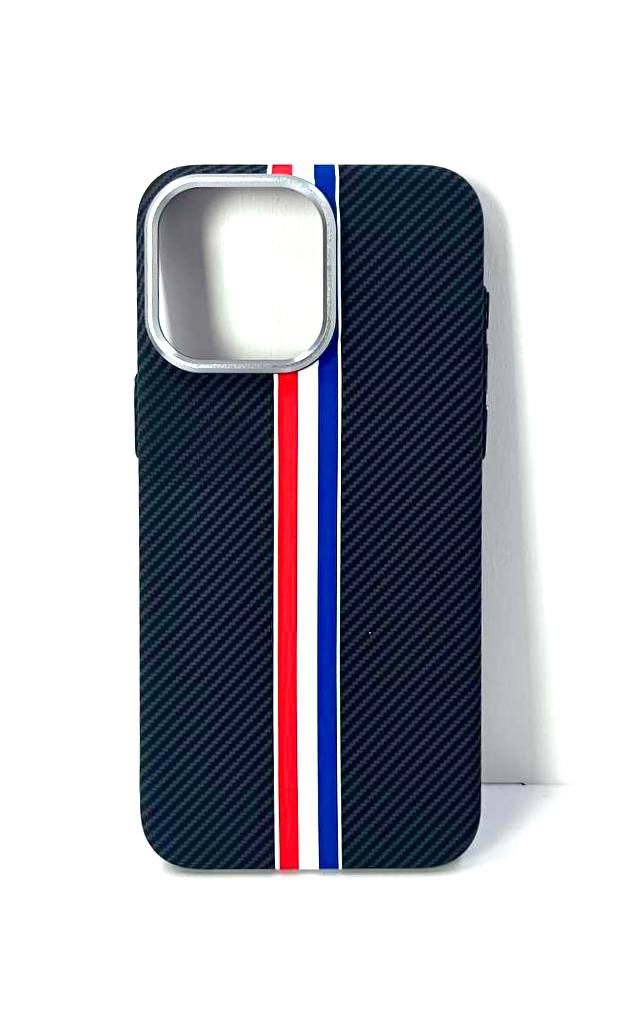 Чехол iPhone 16 Mosbros Magsafe Полосы чёрный