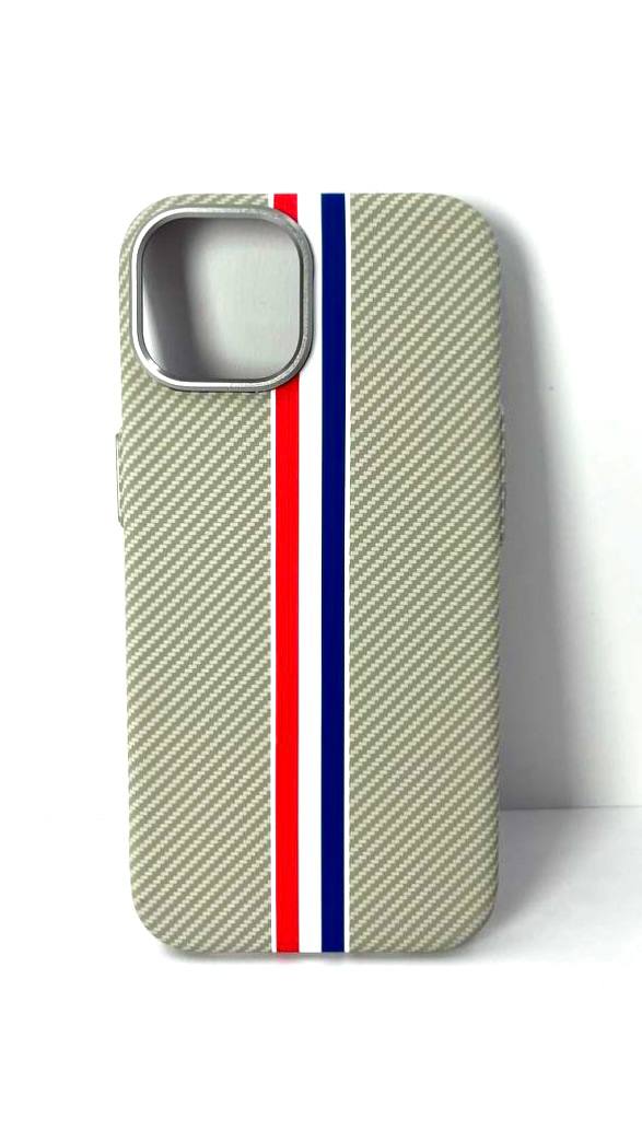 Чехол iPhone 16 Plus Mosbros Magsafe Полосы бежевый