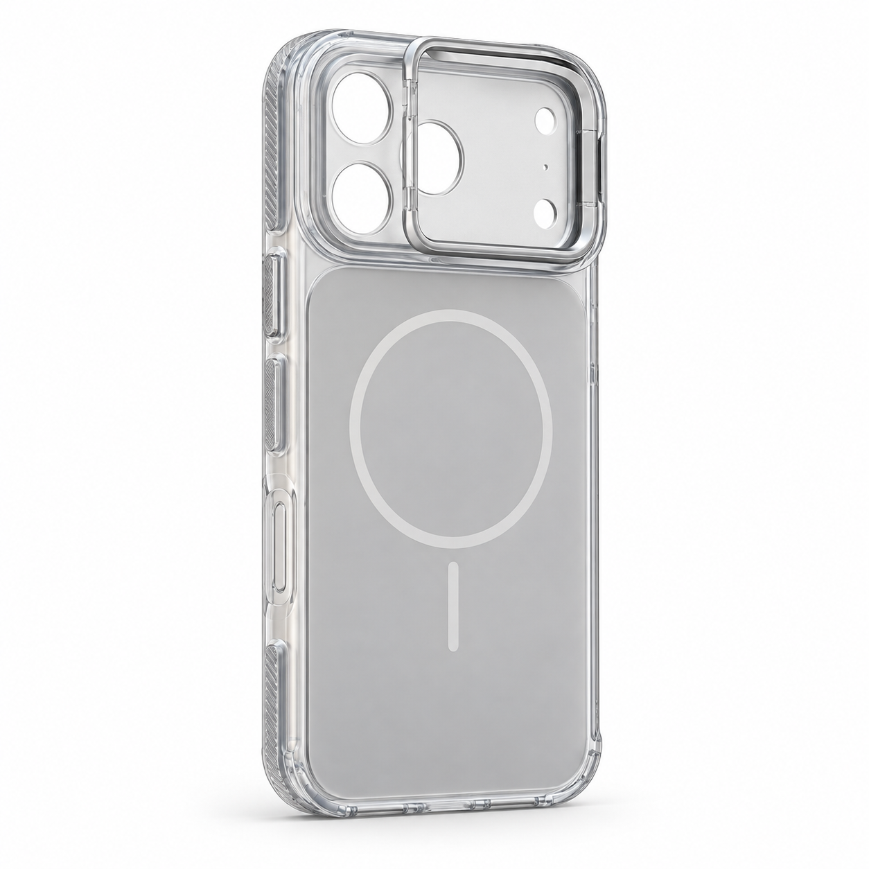 Чехол New Case с подставкой для iPhone 17 Pro / 18 Pro Серый Чехол New Case с подставкой для iPhone 17 Pro / 18 Pro Серый